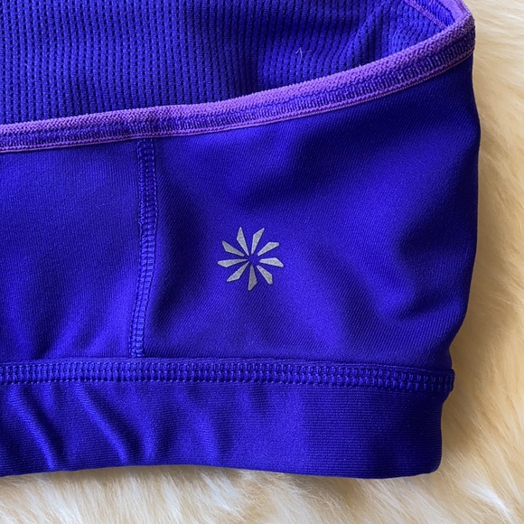 Athleta size L purple sports bra - Picture 3 of 6